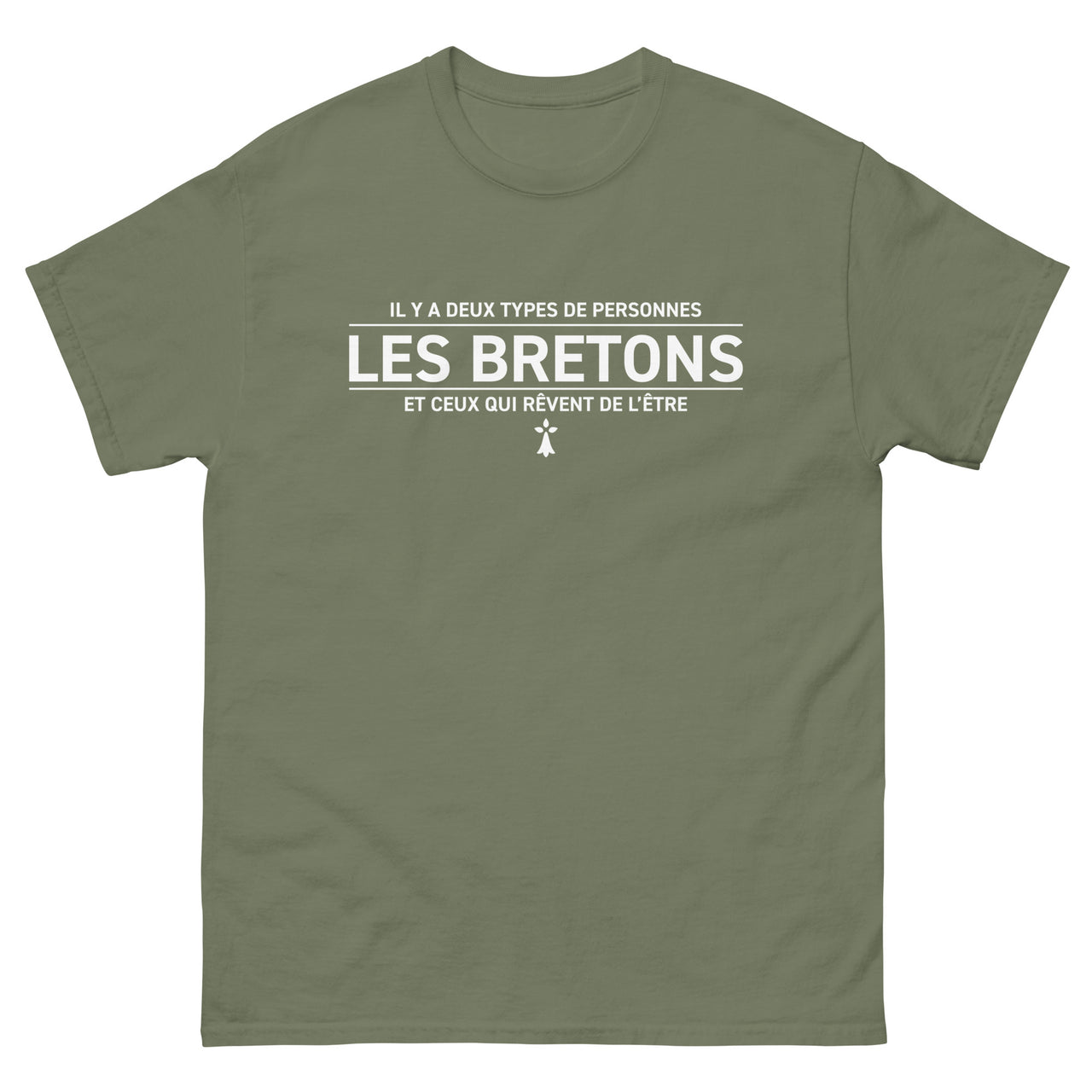 T-shirt Bretagne bordeaux dos - Deux types de personnes