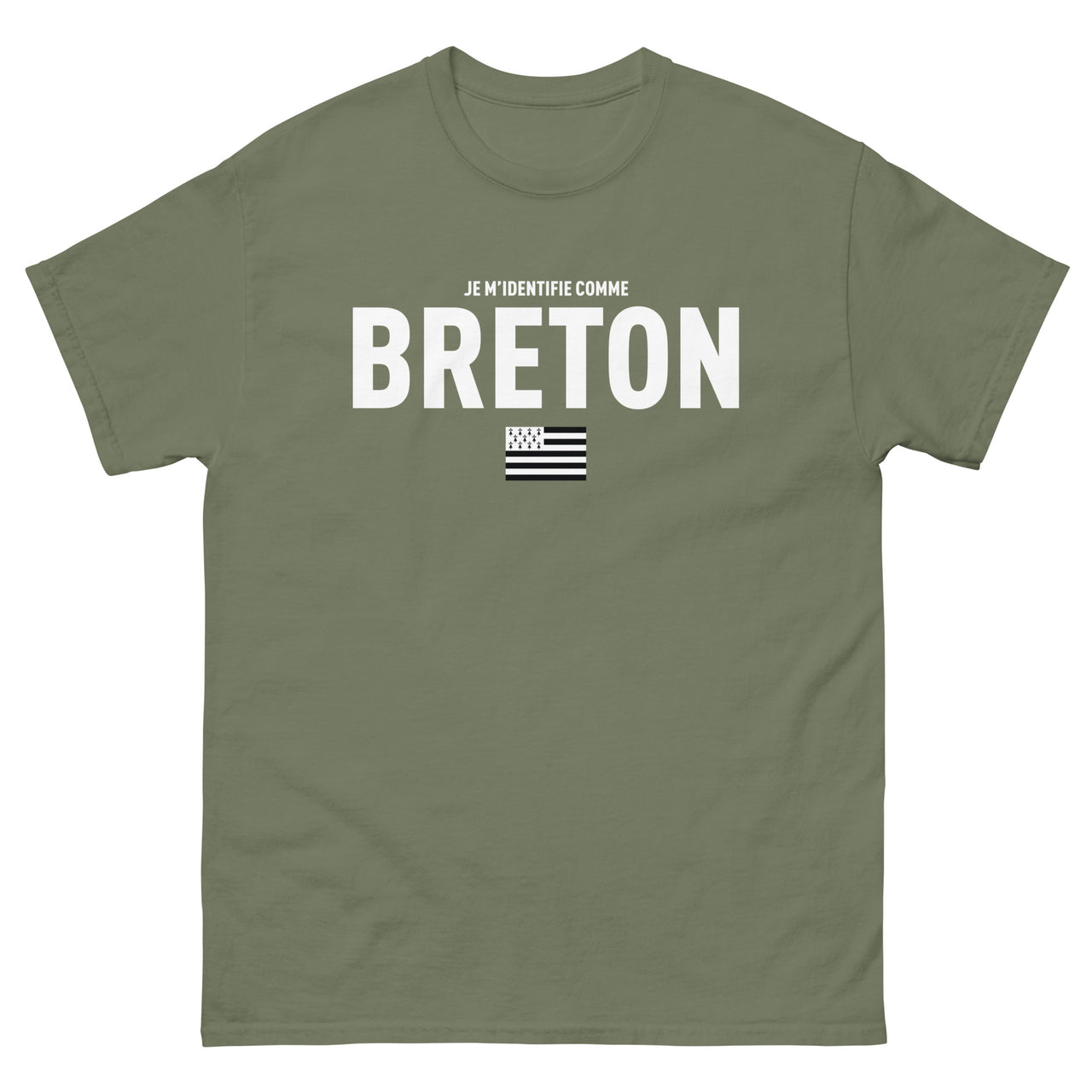 T-shirt Bretagne noir dos - Je m'identifie comme Breton