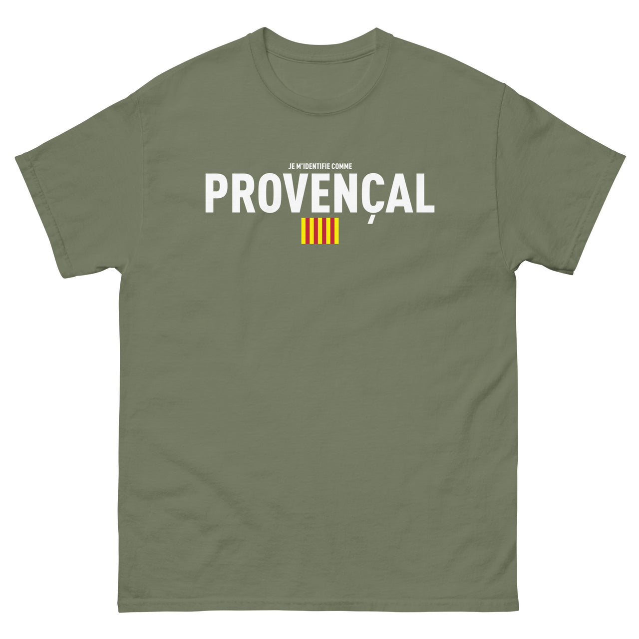 T-shirt Provence noir dos - Je m'identifie comme Provençal
