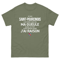 Thumbnail for T-shirt Saint-Pourcinois noir dos - Je ne ferme pas ma gueule