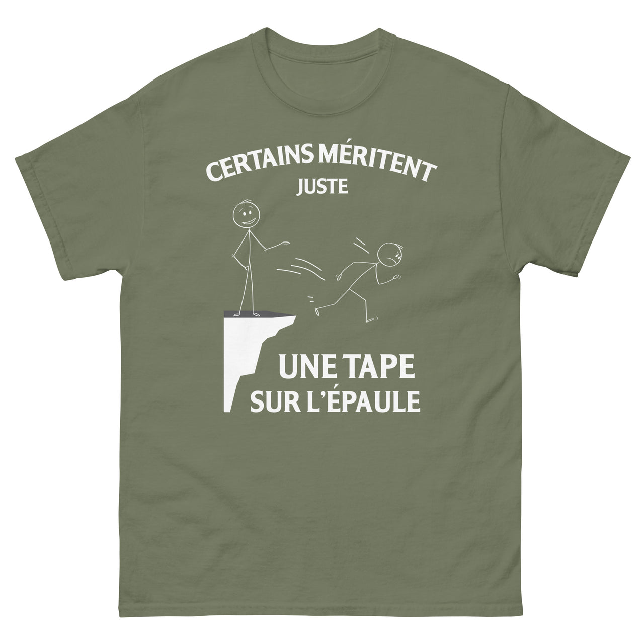 T-shirt Béarn bleu marine dos - Certains méritent juste une tape sur l'épaule