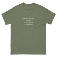 Thumbnail for T-shirt humour anthracite - Fatigué d'être parfait dos