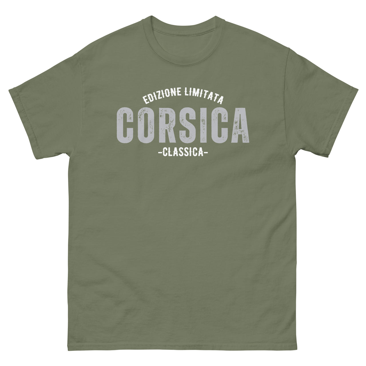 T-shirt Corse bleu marine face - Édition limitée avec fierté