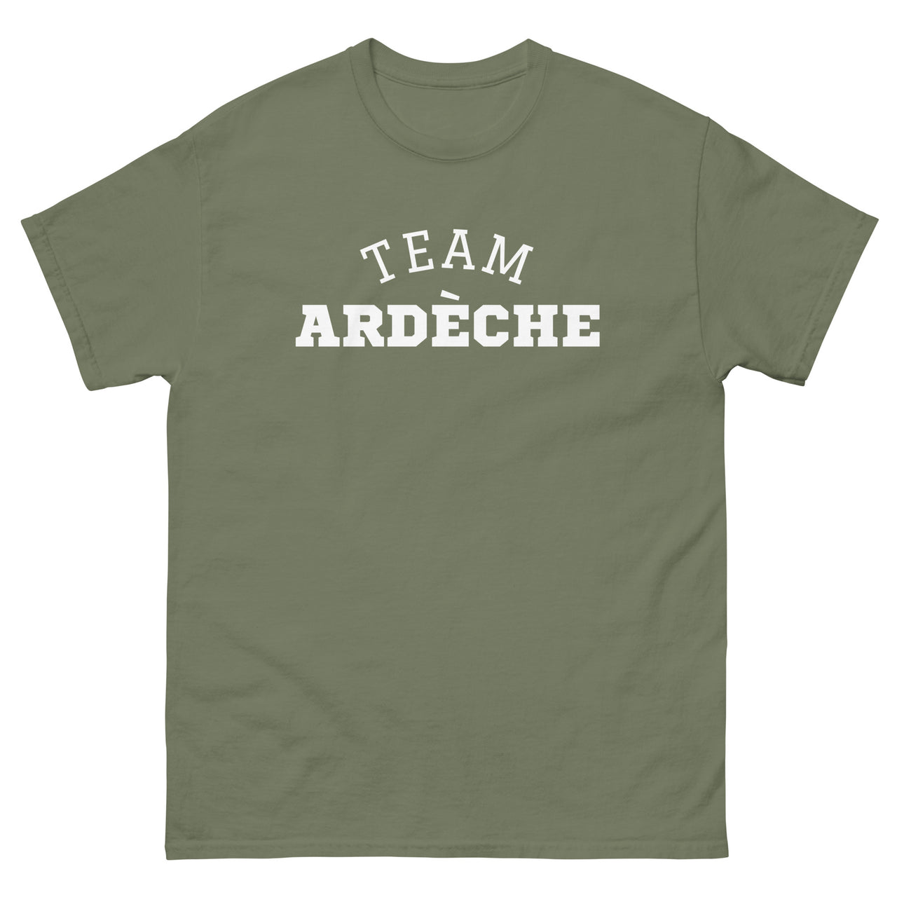 T-shirt Ardèche bleu marine dos - Fierté locale et style décontracté