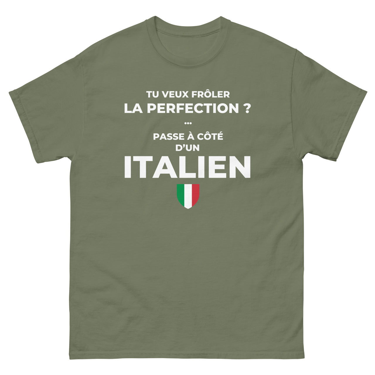 T-shirt Italie chocolat noir face - Frôler la perfection