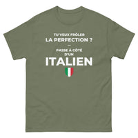 Thumbnail for T-shirt Italie chocolat noir face - Frôler la perfection