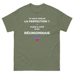 T-shirt Réunionnais humour - Frôler la perfection