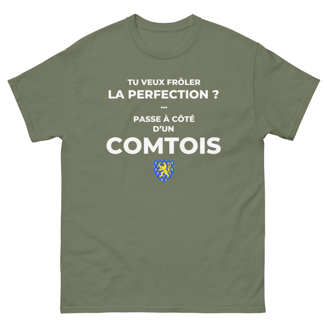 T-shirt Franche-Comté chocolat noir face - Frôlez la perfection