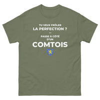 Thumbnail for T-shirt Franche-Comté chocolat noir face - Frôlez la perfection