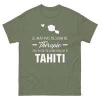 Thumbnail for T-shirt Tahiti noir dos - Souvenir humoristique