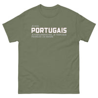 Thumbnail for T-shirt Portugais bleu marine dos - Je t'explique pourquoi j'ai raison