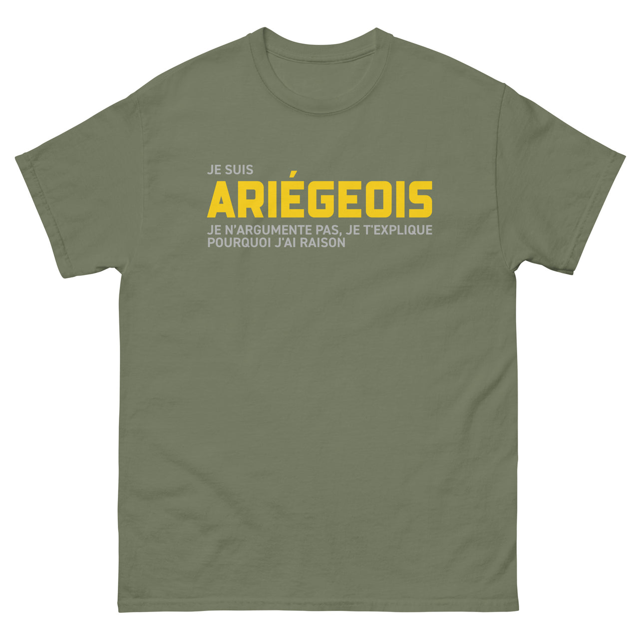 T-shirt Ariégeois bleu marine face - Je t'explique pourquoi j'ai raison