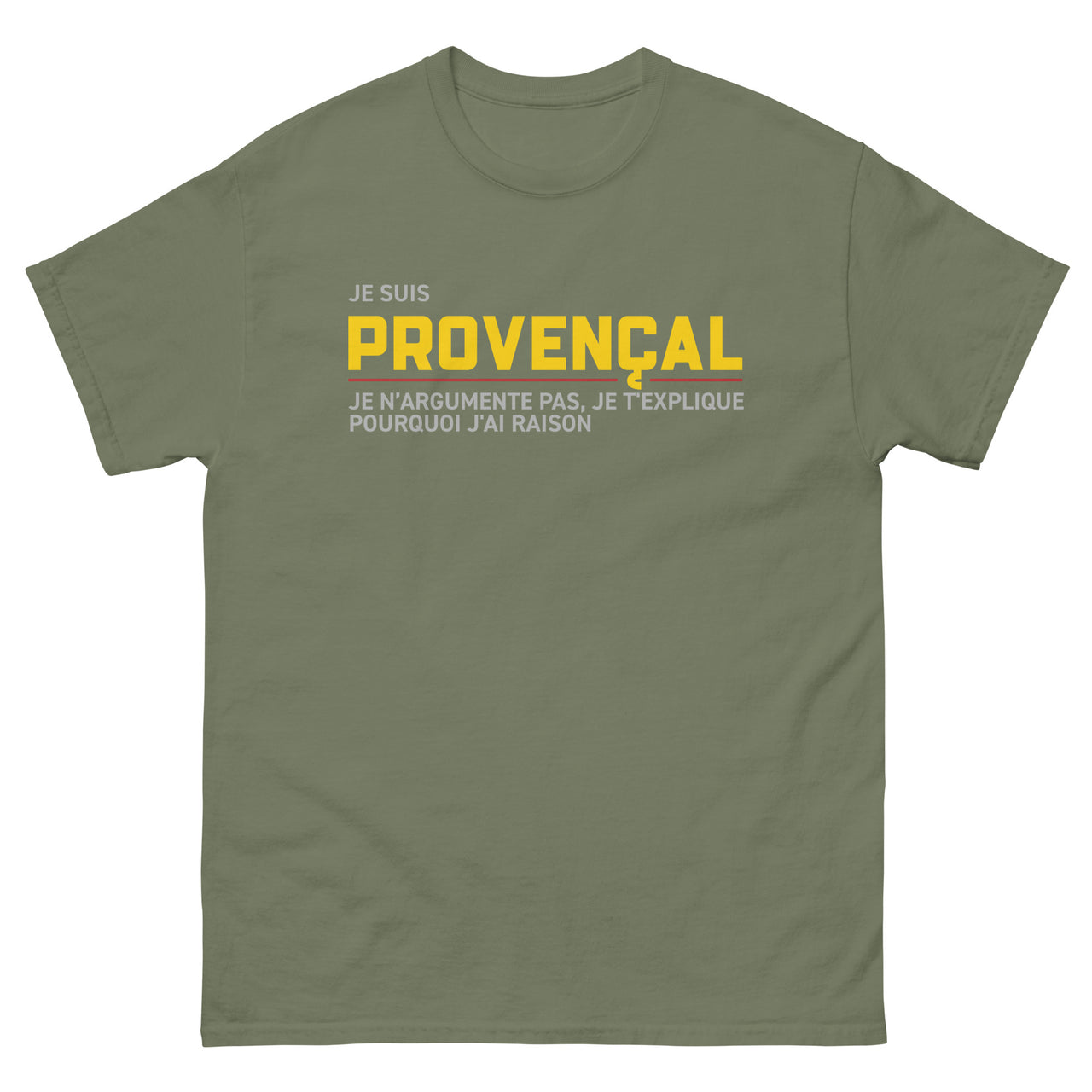 T-shirt Provence bleu marine dos - Je t'explique pourquoi j'ai raison