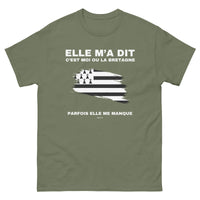 Thumbnail for T-shirt Bretagne bleu marine dos - Moi ou la Bretagne