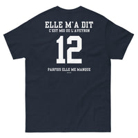 Thumbnail for T-shirt Aveyron vert militaire - Elle m'a dit moi ou l'Aveyron
