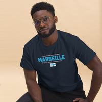 Thumbnail for T-shirt Marseille noir dos - Je supporte deux équipes