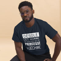 Thumbnail for T-shirt Saint Valentin noir dos - Désolé cet homme est pris