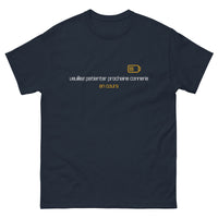 Thumbnail for T-shirt humour bleu marine dos - Prochaine connerie en cours