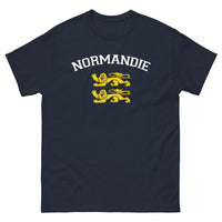 Thumbnail for T-shirt Normandie - Deux lions léopardés style universitaire