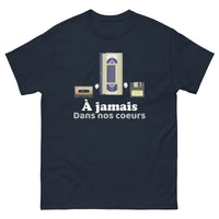 Thumbnail for T-shirt humour bleu marine - À jamais dans nos coeurs