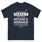 T-shirt Idée Cadeau Motard Normand - Je ne suis pas parfait