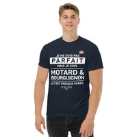 Thumbnail for T-shirt Bourgogne vert militaire - Je ne suis pas parfait mais motard