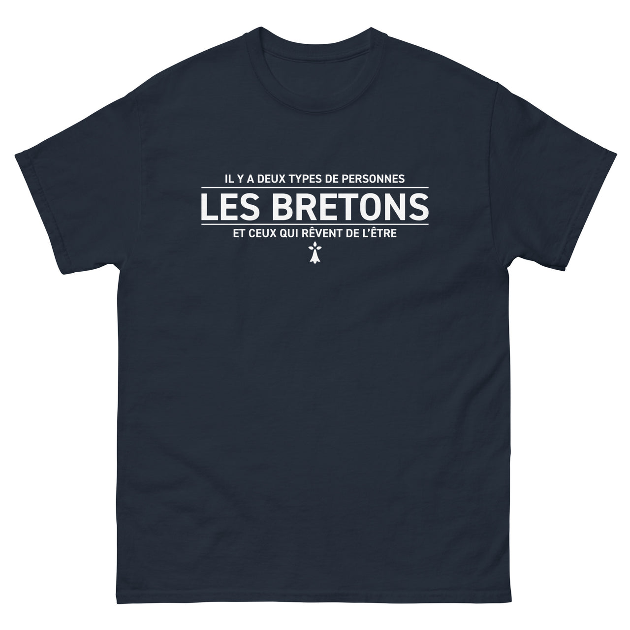 T-shirt Bretagne anthracite - Deux types de personnes