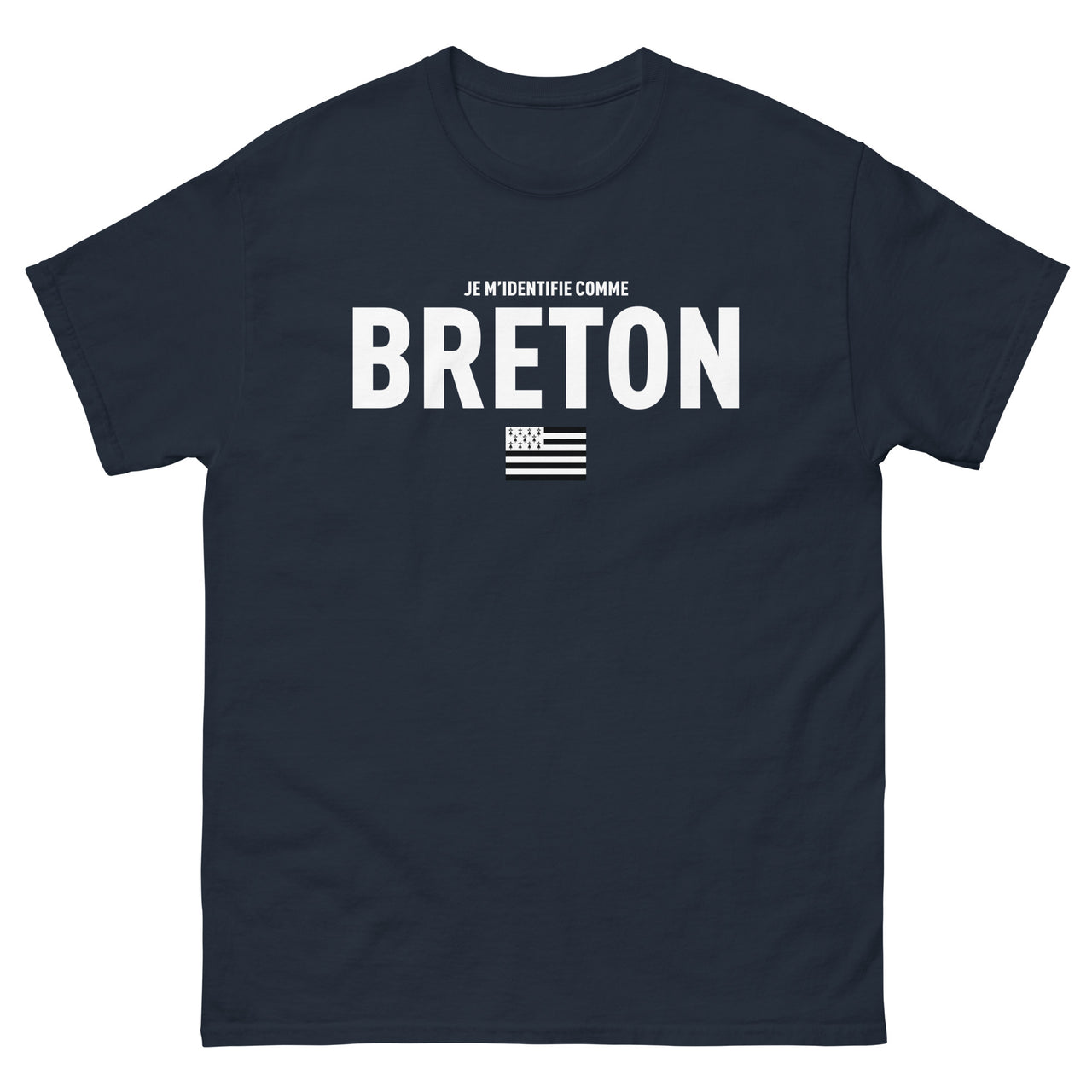 T-shirt Bretagne vert militaire - Je m'identifie comme Breton