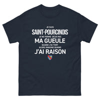 Thumbnail for T-shirt Saint-Pourcinois vert militaire - Je ne ferme pas ma gueule