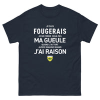 Thumbnail for T-shirt Bretagne vert militaire - Je suis Fougerais, humour