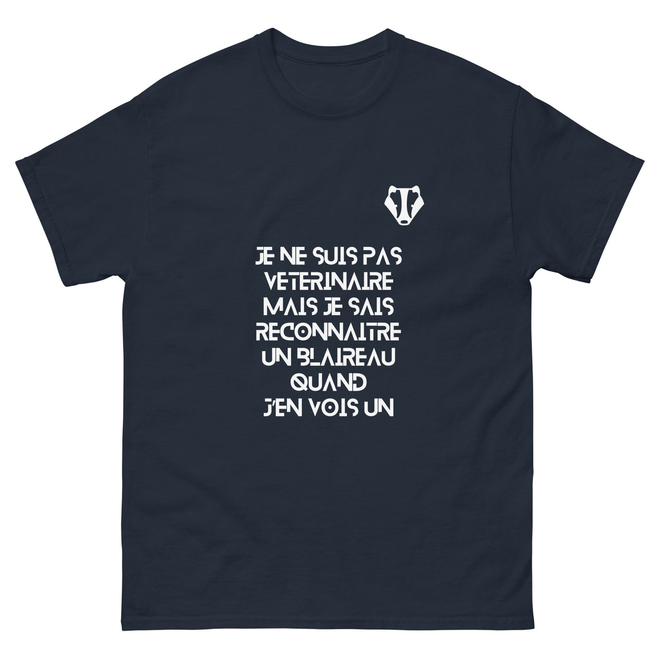 T-shirt humour anthracite - Je ne suis pas vétérinaire