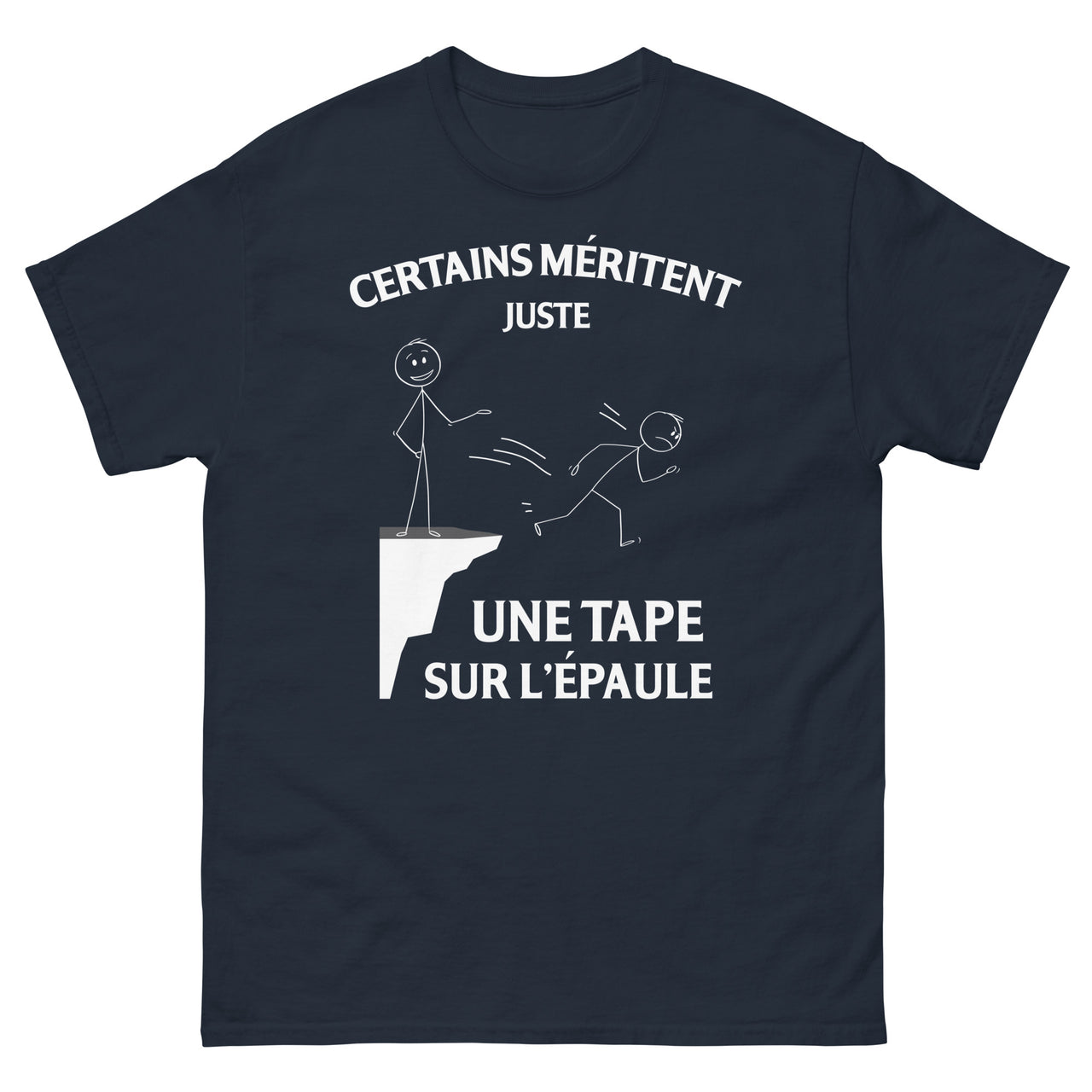 T-shirt Béarn bordeaux dos - Certains méritent juste une tape sur l'épaule