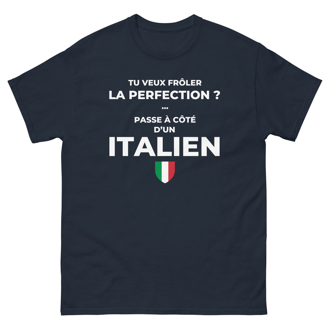 T-shirt Italie gris foncé chiné - Frôler la perfection