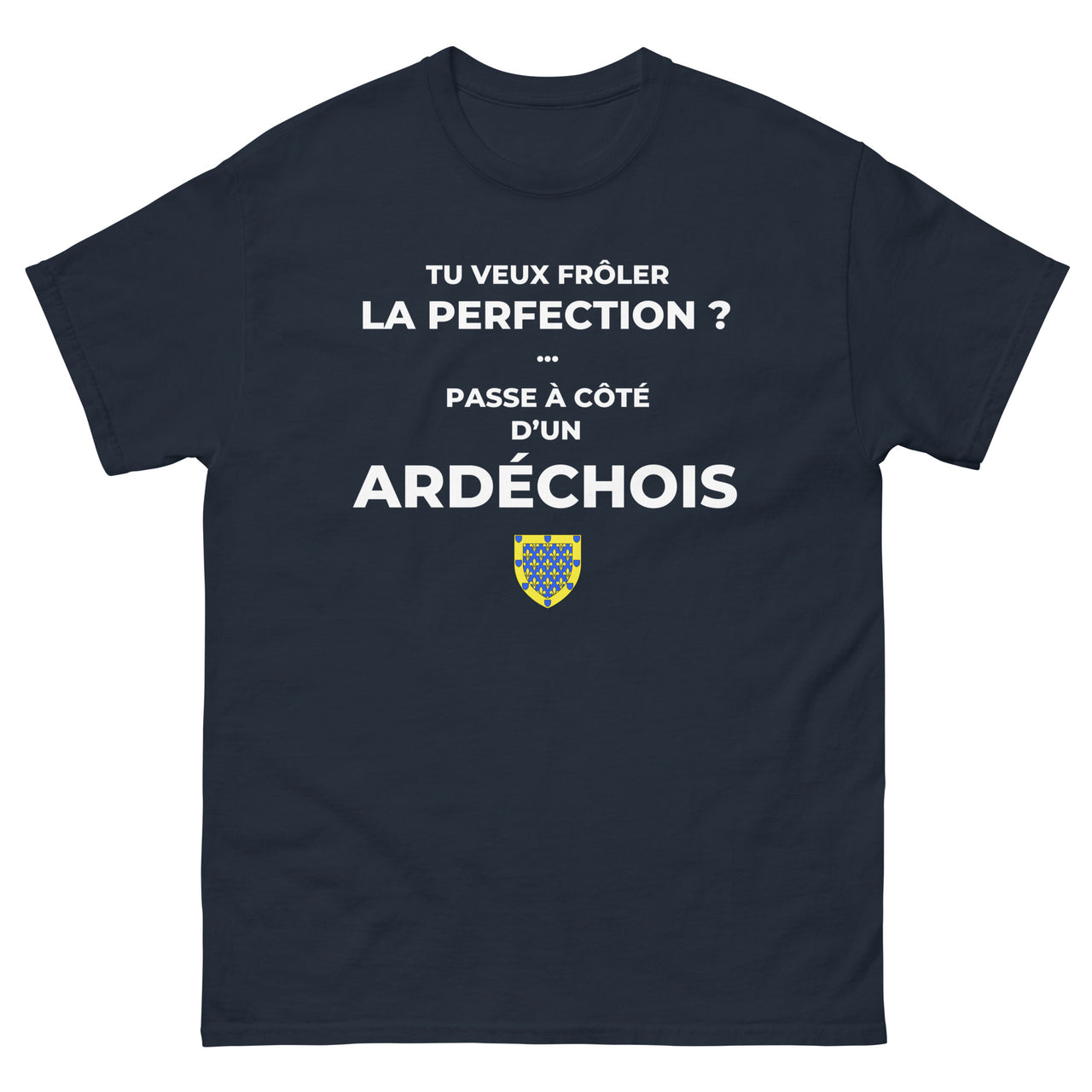 T-shirt Ardéchois gris foncé chiné - Frôler la perfection