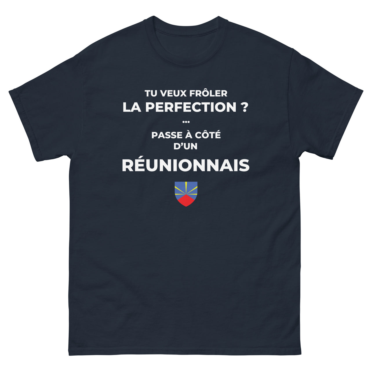 T-shirt Réunionnais bordeaux face - Frôler la perfection