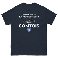 Thumbnail for T-shirt Franche-Comté gris foncé chiné - Frôlez la perfection