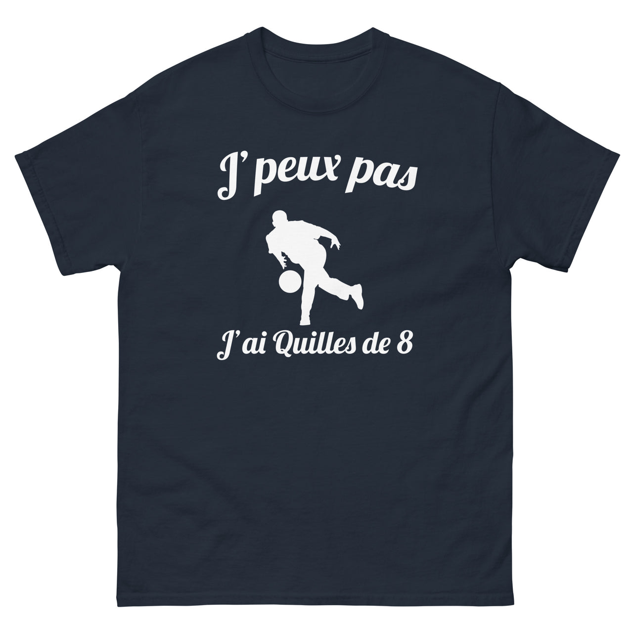 T-shirt Aveyron noir dos - J'peux pas j'ai Quilles de 8