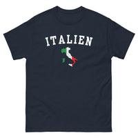 Thumbnail for T-shirt Italie bleu marine dos - carte et drapeau de l'Italie