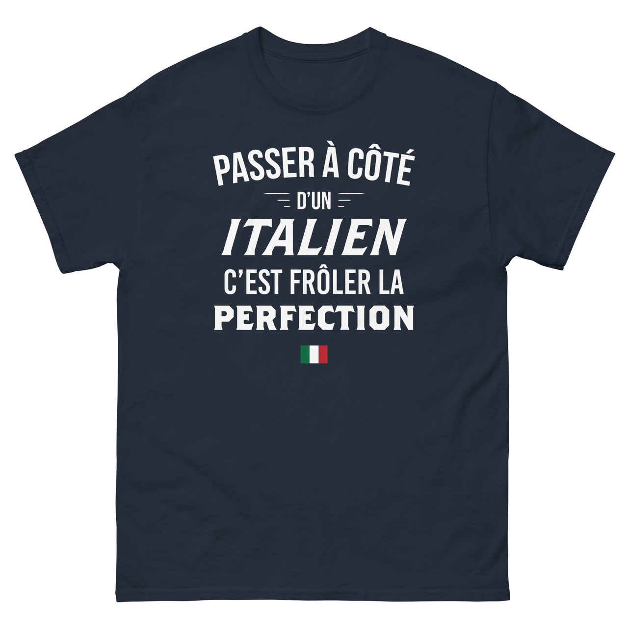 T-shirt Italie bleu marine dos - Frôler la perfection