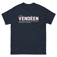Thumbnail for T-shirt Vendée bleu marine dos - Je suis Vendéen je t'explique pourquoi