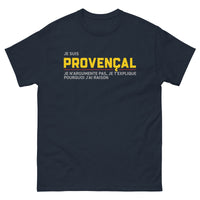 Thumbnail for T-shirt Provence noir dos - Je t'explique pourquoi j'ai raison