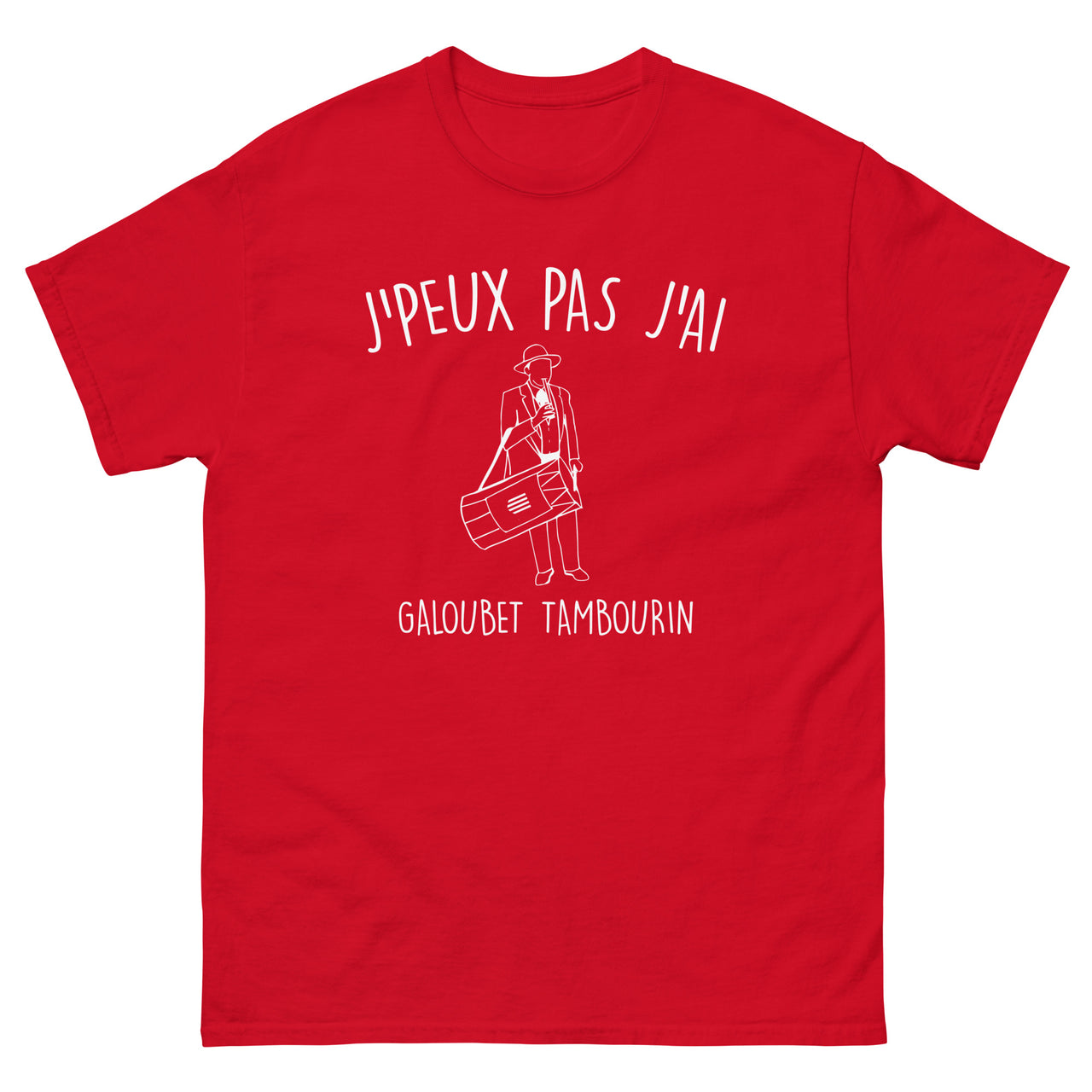 T-shirt Provence bordeaux dos - J'peux pas, j'ai galoubet tambourin