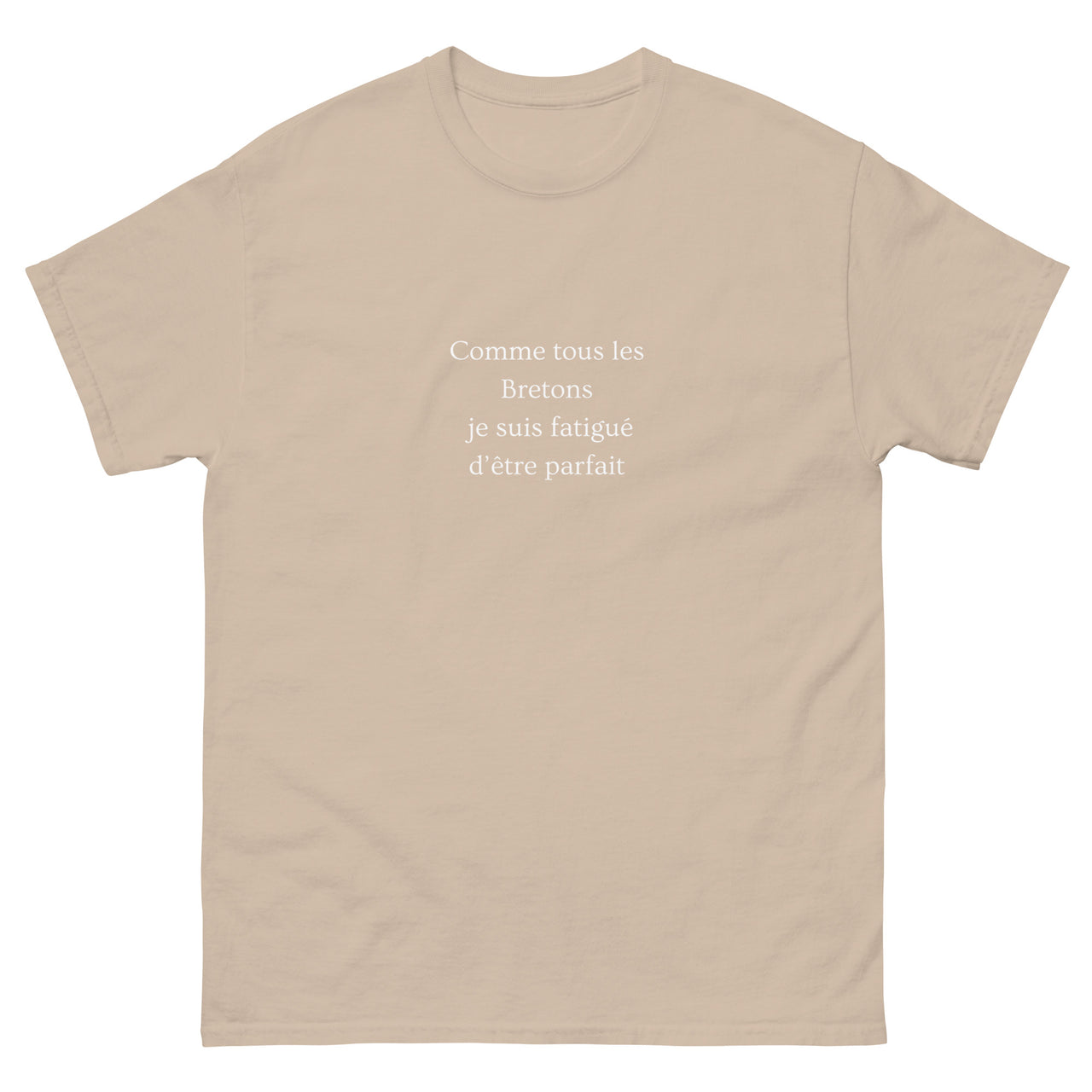 T-shirt Bretagne bleu marine dos - Fatigué d'être parfait