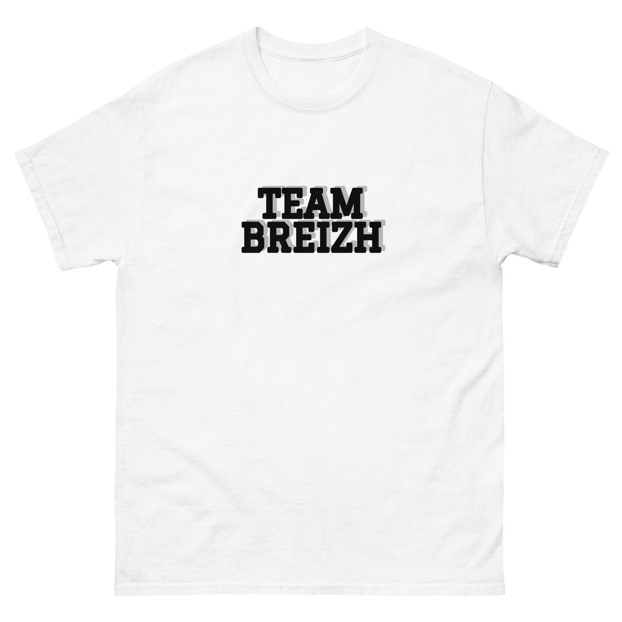 T-shirt Bretagne blanc dos - TEAM BREIZH avec humour