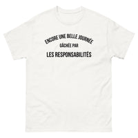Thumbnail for T-shirt humour gris chiné - Encore une belle journée gâchée