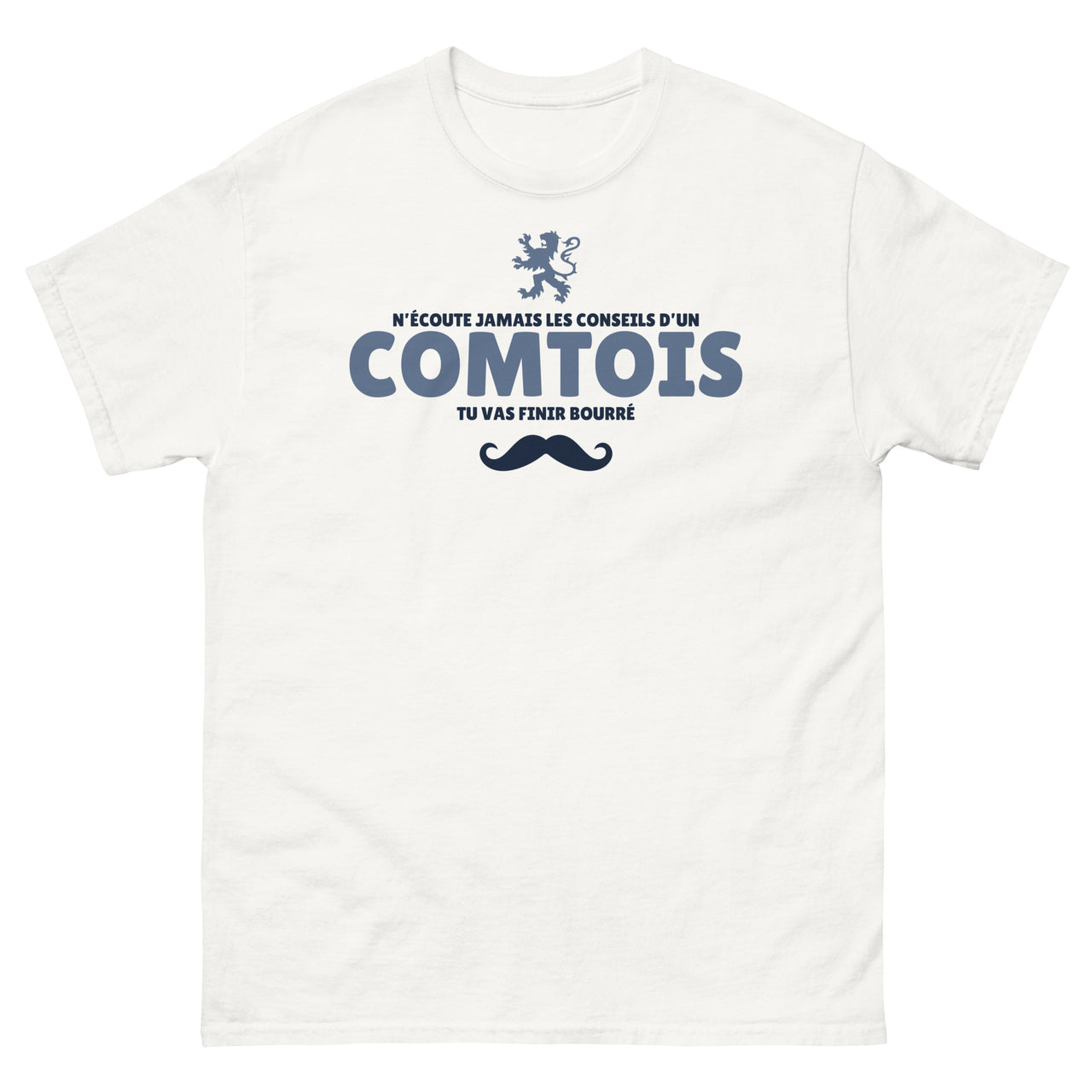 T-shirt Franche-Comté gris sport - N'écoute jamais les conseils