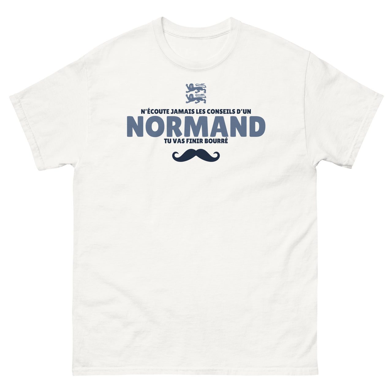 T-shirt Normand humour gris sport - Ne jamais écouter les conseils