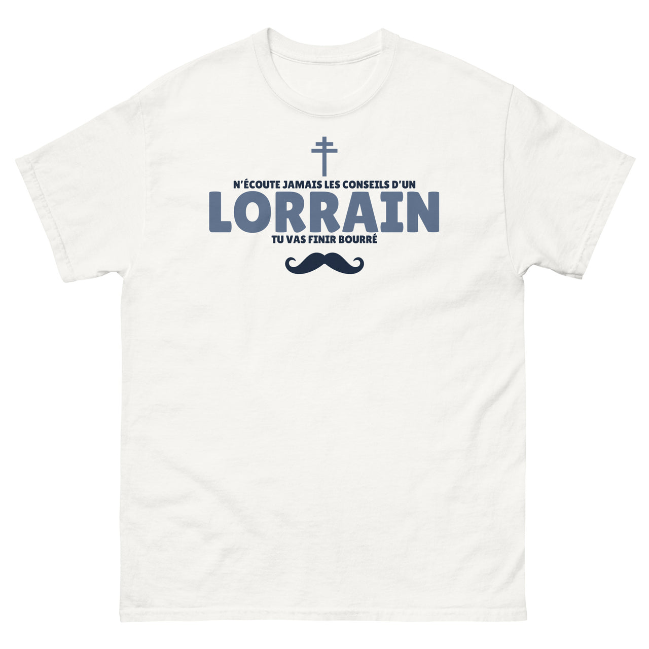 T-shirt Lorrain gris sport - Ne jamais écouter un Lorrain