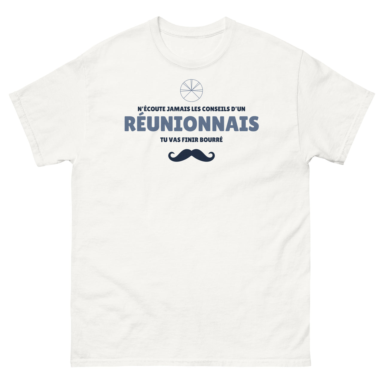 T-shirt Réunion gris sport - N'écoute jamais les conseils