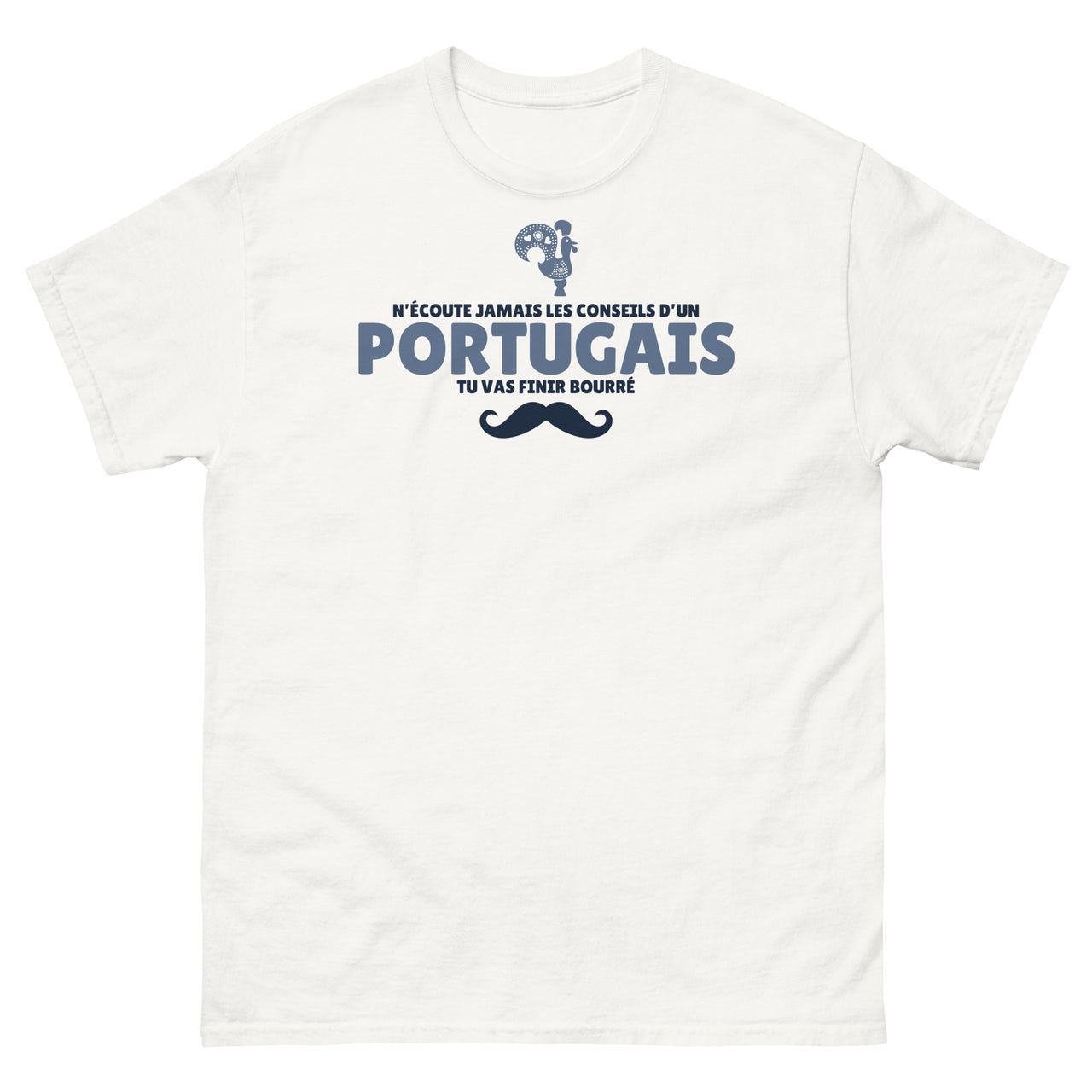 T-shirt Portugal gris sport - Ne jamais écouter un conseil portugais